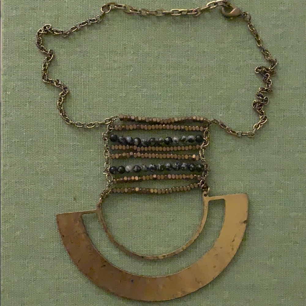 Free People Distressed Statement Necklace